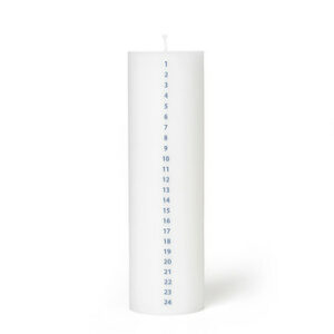 WINTER STORIES - kalenderlys - Ø: 6.0 - Hvid