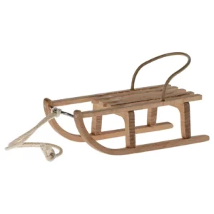 Maileg wooden sled - til musene
