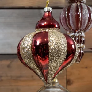 Alternative view of Ornament med glimmerstriber