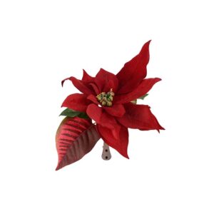 Rød julestjerne på clips