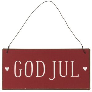 Metalskilt, God Jul