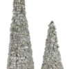 Sølv Sequins juletræ - lille