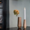 LED Taper Candle -grooved, Nordic Hvid - Smooth - 2 pack - Billede 3