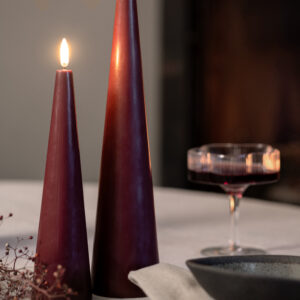 Alternative view of LED Keglelys -Vinrød