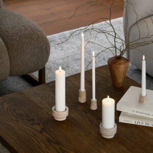 Alternative view of Travertin stager til lys - Beige