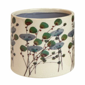 Keramik skjuler med blomster - lille