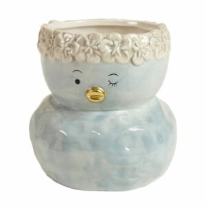 Ande skjuler i keramik med guld næb - blå