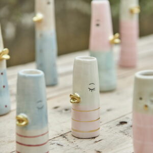 Alternative view of Ande keramik vase med guldnæb - lille