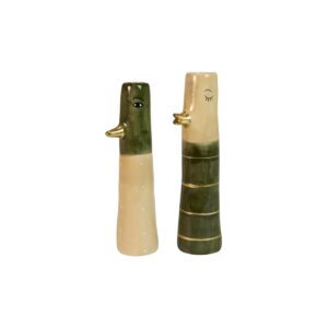 Ande keramik vase med guldnæb - stor