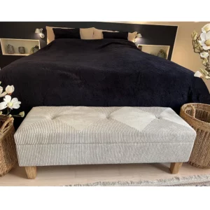 Alternative view of Velour bænk med opbevaring