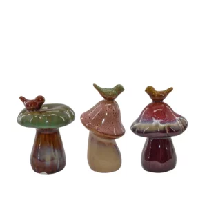 Svampe med fugle - 3 forskellige