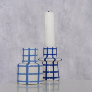 Alternative view of Ternede Blå lysestager - 2 farver