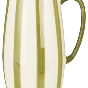 Palermo vase med hank - glaserede striber