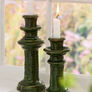 Alternative view of Keramik stage med krakeleret glasur - grøn