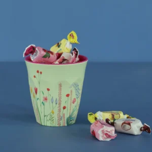 Alternative view of Rice melamin kop - Pastelgrøn - Summer Flowers Print