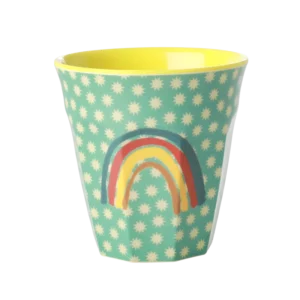 Rice melamin kop - Multifarvet - Rainbow and Stars Print