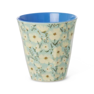 Rice melamin kop - Mint - Summer Bloom Print