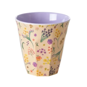 Rice melamin kop - Creme - Wild Flower