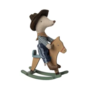Maileg Cowboymus og gyngehest