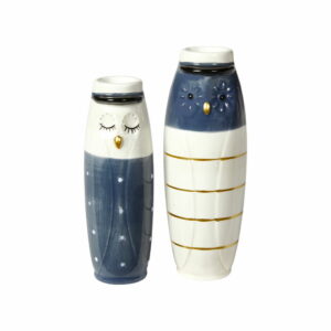 Ugle vase - Blå Student