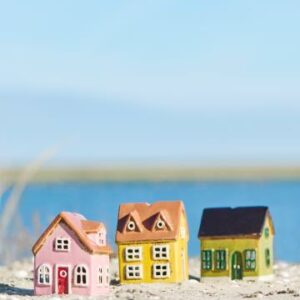 Alternative view of Hus t/fyrfadslys 3 ass mini Nyhavn