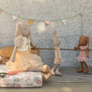 Alternative view of Kanin størrelse 1, Brun - Balletdragt og tylskørt rosa