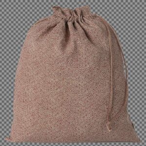 Maileg stofpose - Plumeria sand/rød