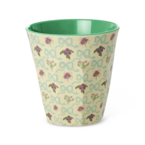 Rice melamin kop - Creme - Bow and Bouquet Print