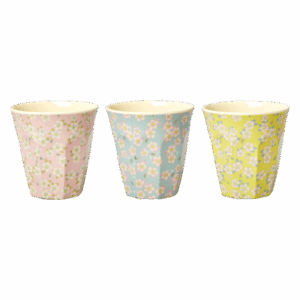 Alternative view of Rice melamin kop - Blå - Small Flower Print