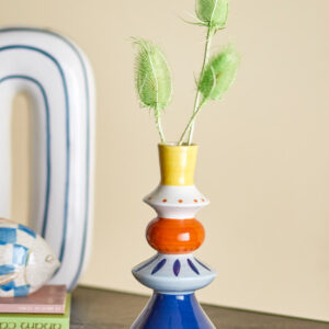 Alternative view of Kairi Deko Vase, Blå, Stentøj