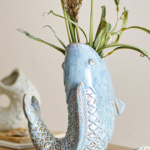 Alternative view of Hiro Vase, Blå, Stentøj