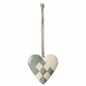 Metalophæng, Hjerte, Stor - Mint