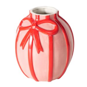 Keramikvase m. sløjfe