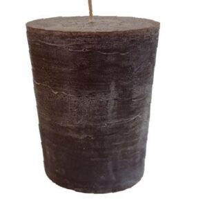 Bloklys Rustic 15x10 cm Mørkebrun