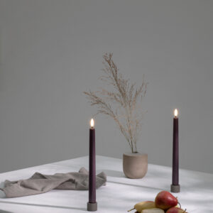 Alternative view of LED stagelys, Dusty Mulberry, ´Smooth´- 2-pak