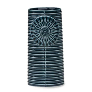 Pipanella Lines Oval vase, petroleum