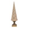 Gylden juletræ på fod - Stor