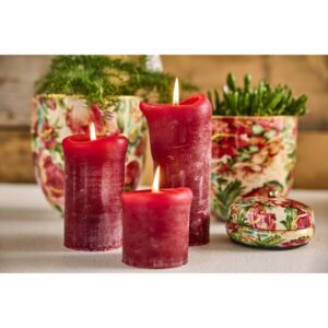 Alternative view of Bloklys Rustic 10x7 cm Rød