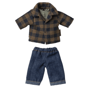 Ternet brun skjorte og bukser, Far mus