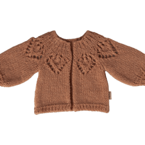 Strikket cardigan, Størrelse 3 - Gammelrosa