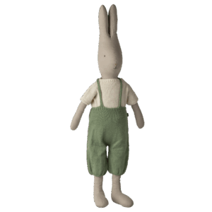 Rabbit, Size 5 - Brown - Knitted shirt and overall