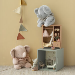 Alternative view of Elefant, plys, Stor - Lyserød