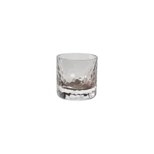 Glas fyrfadsstage - Warm Grey