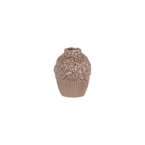 Grå/beige blomstervase
