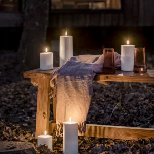 Alternative view of Outdoor LED pillar candle, White