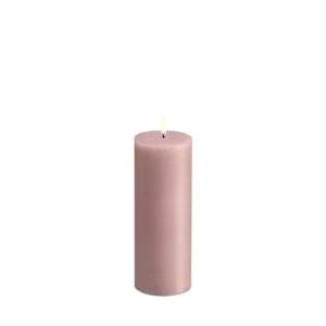 LED pillar candle, Rose powder, Smooth