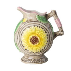 Rice Keramik Vase m. solsikke - Creme