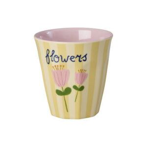 Rice melamin kop - ABC - Flowers