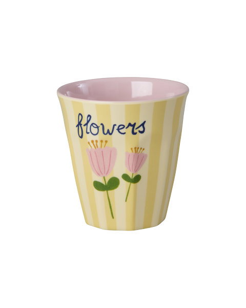 Rice melamin kop - ABC - Flowers
