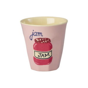 Rice melamin kop - ABC - Jam lyserød